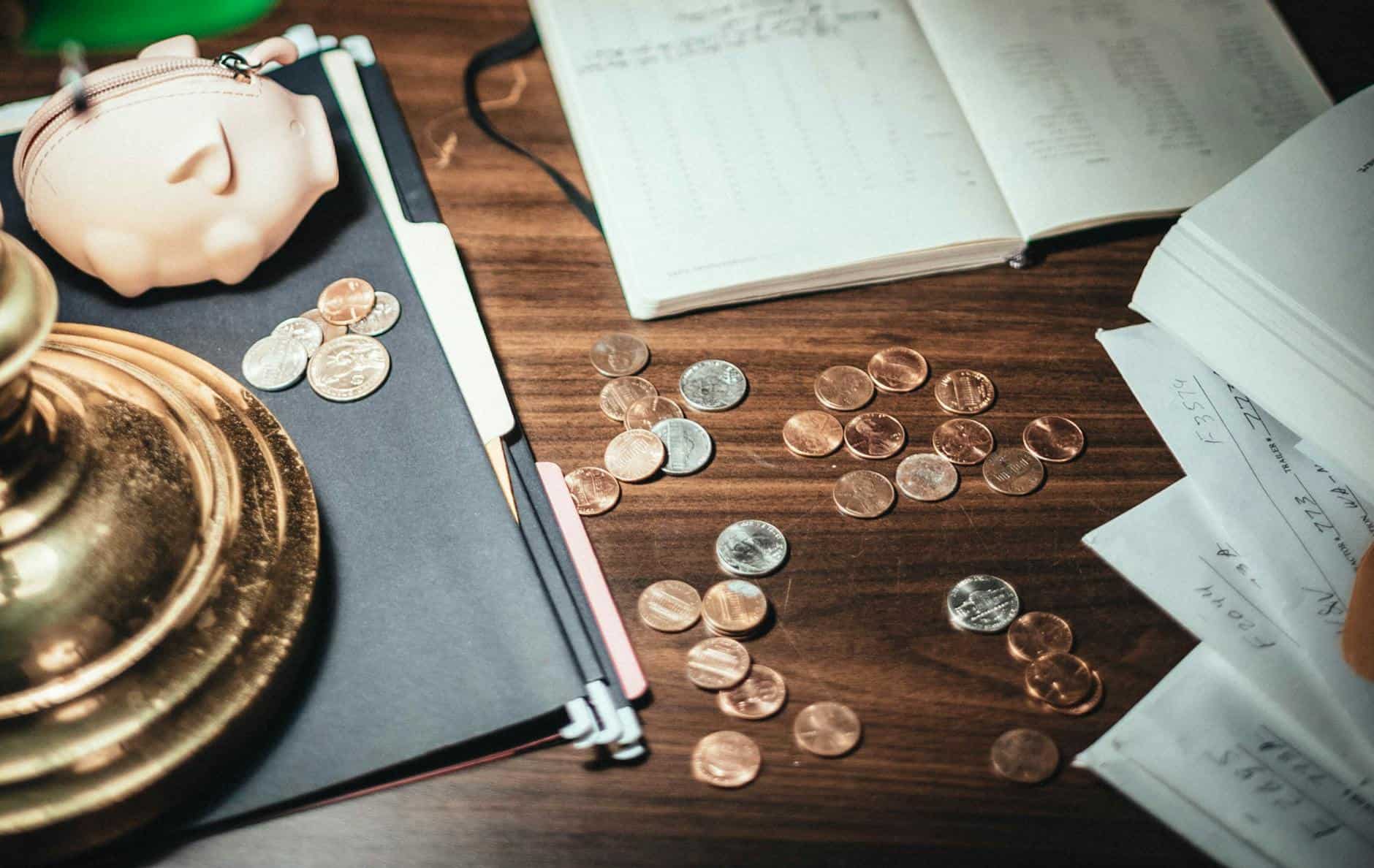 Open Bible with financial elements representing Christian investing